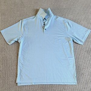 FootJoy Light Blue Plaid Casual Shirt